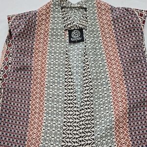 Bobeau Geometric‎ Patterned Sleeveless Top, Size L